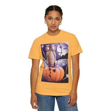 The Startled Pumpkin Unisex Garment-Dyed T-shirt