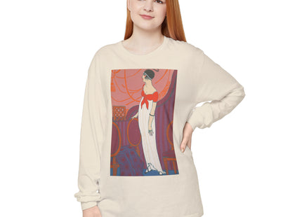 L’Entracte by Georges Lepape Garment-dyed Long Sleeve T-Shirt