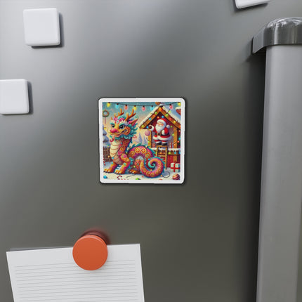 Playful Dragon's Christmas Die-Cut Magnets (5 Sizes)