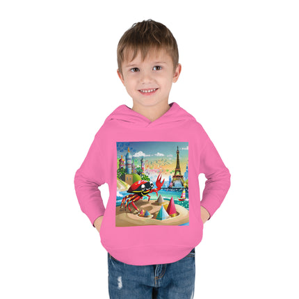 Crab Architect Toddler Pullover Fleece Hoodie