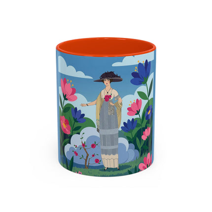 Garden Of New Beginnings Colorful Mugs – Art Deco Floral Elegance