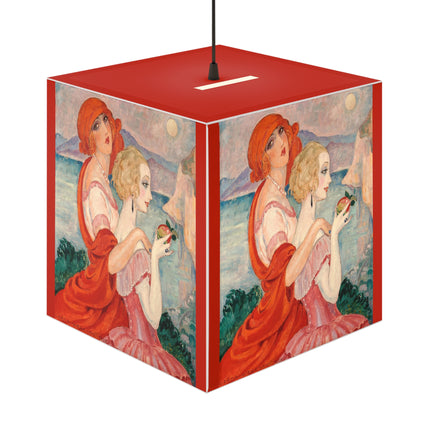 Sur la Route d'Anacapri by Gerda Wegener Light Cube Lamp