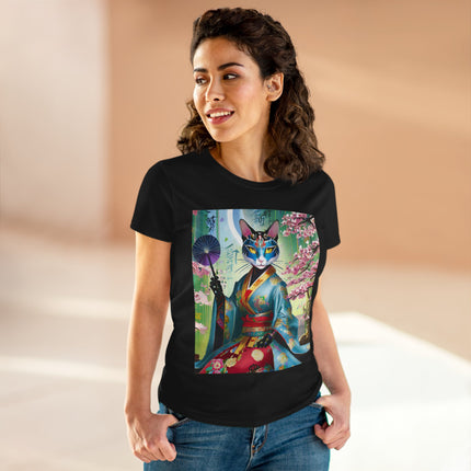 Cyberpunk Geisha Cotton Tee
