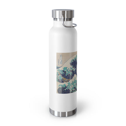The Great Wave off Kanagawa by Katsushika Hokusai Copper Vacuum Insulated Bottle, 22oz