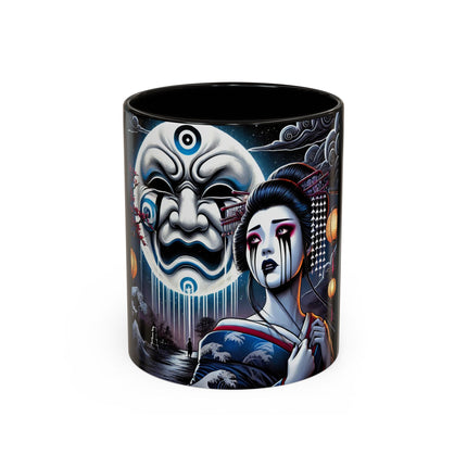 Geisha’s Black Ink Tears Colorful Mugs (11oz, 15oz)