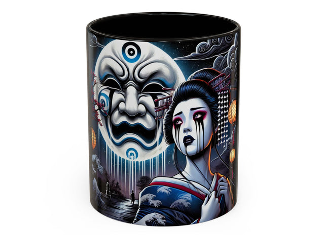 Geisha’s Black Ink Tears Colorful Mugs (11oz, 15oz)