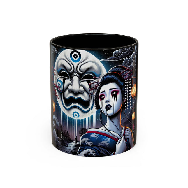 Geisha’s Black Ink Tears Colorful Mugs (11oz, 15oz)