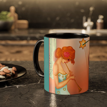 Heavenly Angel Duet Colorful Mugs (11oz, 15oz)