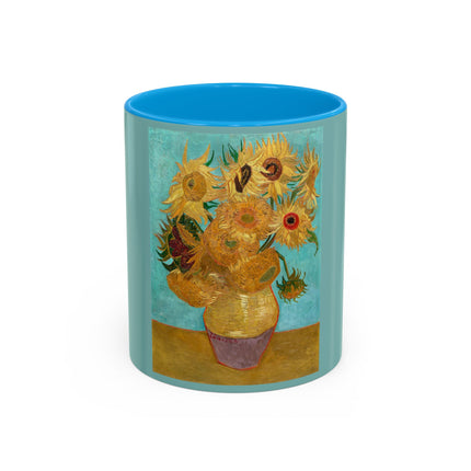 Vase with Twelve Sunflowers by Vincent van Gogh Colorful Mugs (11oz, 15oz)