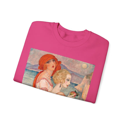 Sur la Route d'Anacapri by Gerda Wegener Heavy Blend™ Crewneck Sweatshirt