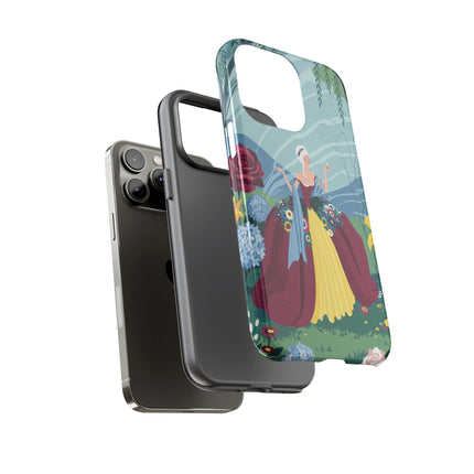 🌹🌿 The Willow Garden Promenade Phone Case – Art Deco Floral Elegance