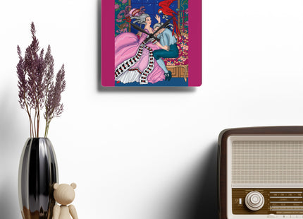 The Jealous Parrot by George Barbier Acrylic Wall Clock