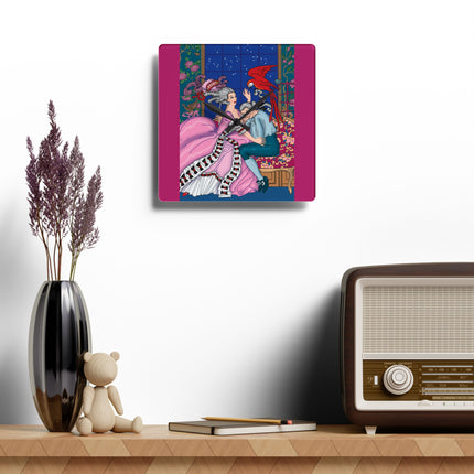 The Jealous Parrot by George Barbier Acrylic Wall Clock