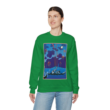 Fireworks in Venice by George Barbier Heavy Blend™ Crewneck Sweatshirt
