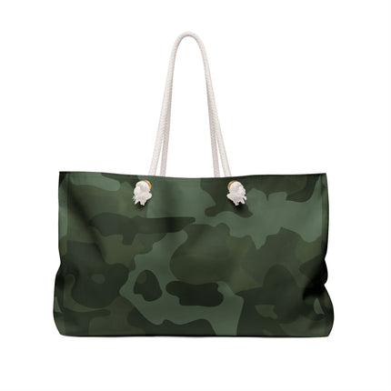 Classic Camouflage Print Weekender Bag