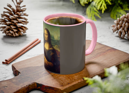 Mona Lisa by Leonardo da Vinci Colorful Mugs (11oz, 15oz)