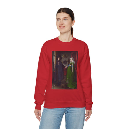 Arnolfini Portrait by Jan Van Eyck Heavy Blend™ Crewneck Sweatshirt