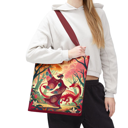 The Dragon Fairy’s Dance Tote Bag – Enchanted Grace & Spring Magic