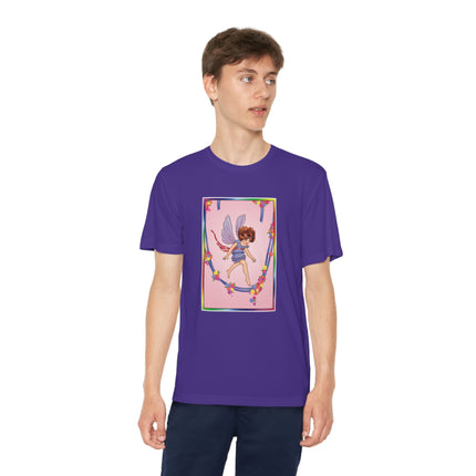 A Playful Fairy Jumps Rope Youth Competitor Tee – Magical Motion & Whimsical Joy
