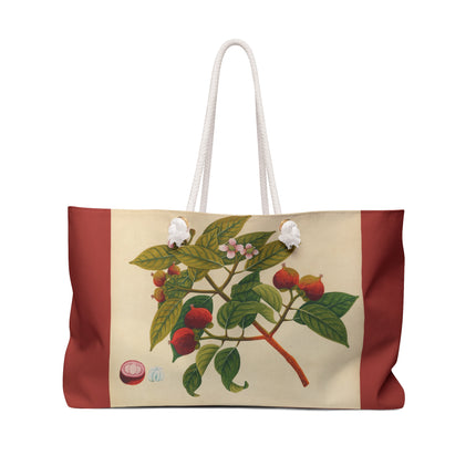 Album of watercolors of Asian fruits and flowers Pl.17 by Anonymous Weekender Bag