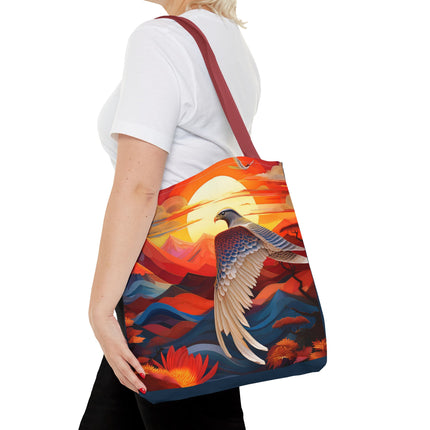 Falcon's Sunset Masterpiece Tote Bag (AOP)