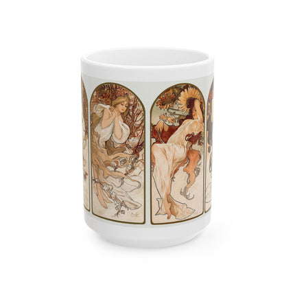 The Seasons by Alphonse Maria Mucha Ceramic Mug (11oz, 15oz)