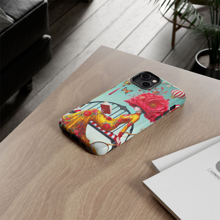Reading In A Painted Garden Phone Cases