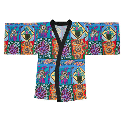 Floral Design by Emile-Alain Séguy Long Sleeve Kimono Robe (AOP)