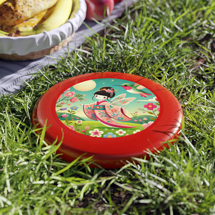 Geisha Fairy and the Hummingbird Blossom Wham-O Frisbee – Enchanted Wings & Graceful Harmony