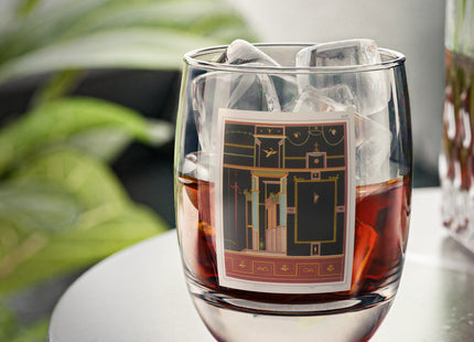 Pompeii Walls Pl.04 by Victor Steeger Whiskey Glass