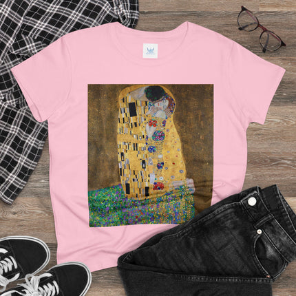 The Kiss by Gustav Klimt Women's Midweight Cotton Tee