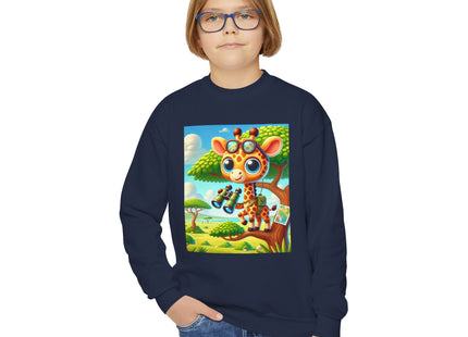Giraffe Lookout Youth Crewneck Sweatshirt
