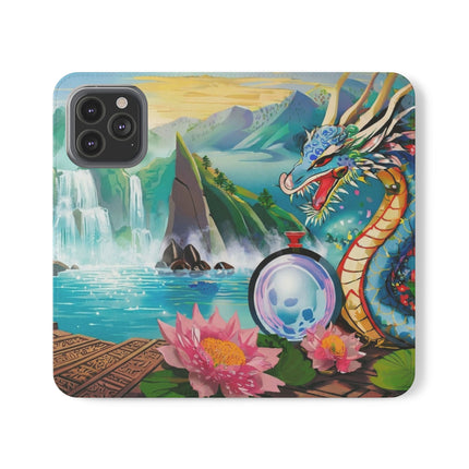 🐉💎 Wisdom's Guardian Flip Case – Dragon's Embrace & Eternal Wisdom
