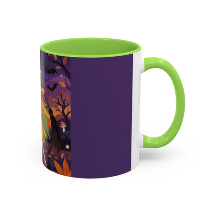 🎃🧙 The Witch Of Jack-O'-Lantern Hollow Colorful Mug – Whimsical Halloween Charm