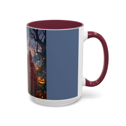 ♥️🎃 The Queen Of Hearts Halloween Masquerade Colorful Mug – Royal Halloween Fantasy