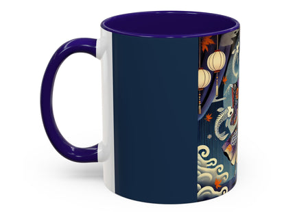 Skeleton Kabuki Performer Colorful Mugs (11oz, 15oz)