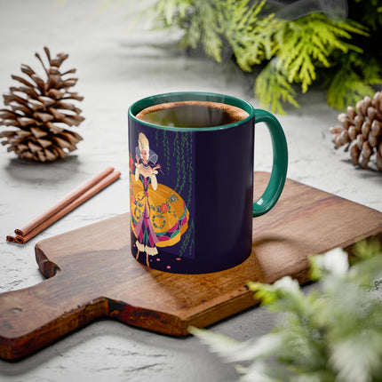 Moonlit Masquerade: The Fairy Queen's Ball Colorful Mug (11oz, 15oz) – Fairy Tale Elegance, Fantasy Charm & Enchanted Style