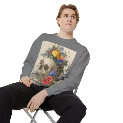 Vanitas Still Life by Herman Henstenburgh Garment-Dyed Sweatshirt
