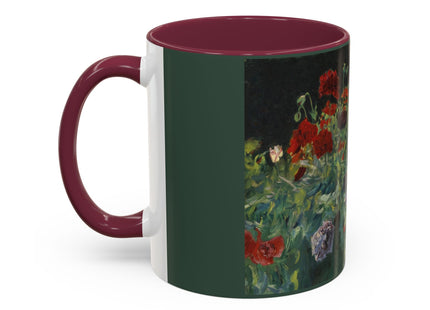 A Study of Poppies for Carnation, Lily, Lily, Rose by John Singer Sargent Colorful Mugs (11oz, 15oz)