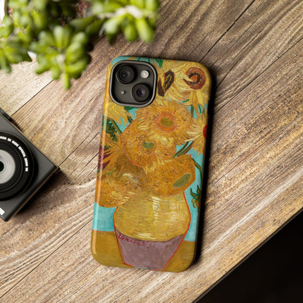 Vase with Twelve Sunflowers by Vincent Van Gogh Phone Cases