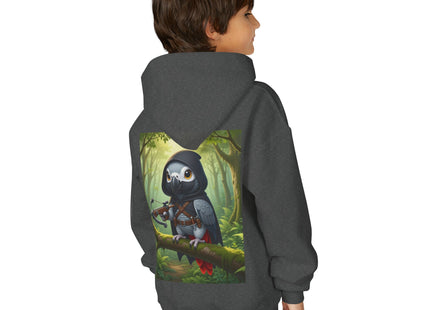 The African Grey Sentinel Youth Heavy Blend Hooded Sweatshirt