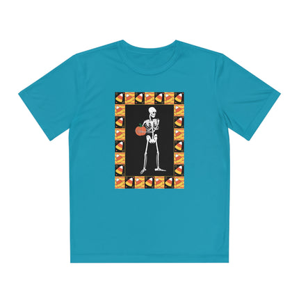 Candy Corn Skeleton Youth Competitor Tee