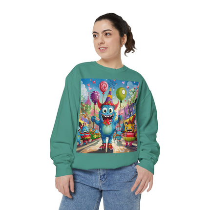 Monster Parade Madness Unisex Garment-Dyed Sweatshirt
