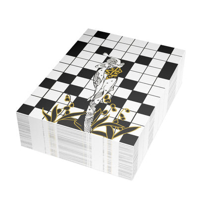 Woman and the Crossword Postcard Bundles (envelopes included) - Bundles of 10, 30, 50 Pieces