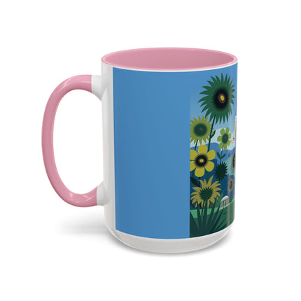The Secret Language Of Flowers Colorful Mugs – Art Deco Botanical Elegance
