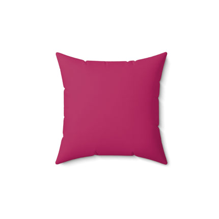 Autumn Serenade in Fuchsia and Pink Spun Polyester Square Pillow