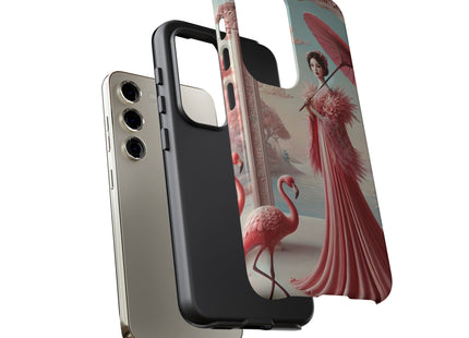Petals, Porcelain, and Flamingos Phone Cases
