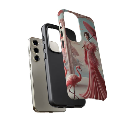 Petals, Porcelain, and Flamingos Phone Cases