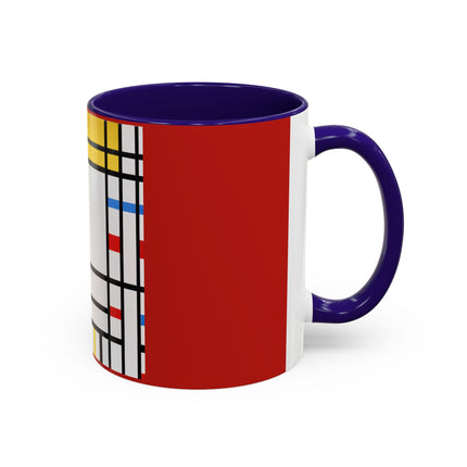 Place de la Concorde by Piet Mondrian Colorful Mugs (11oz, 15oz)