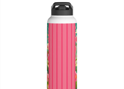 Geisha Fairy and the Hummingbird Blossom Stainless Steel Water Bottle, Standard Lid